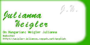 julianna weigler business card